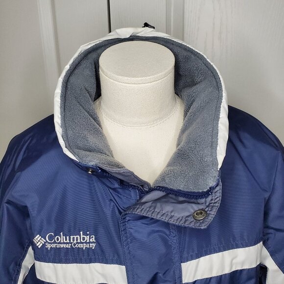 Columbia Men’s Navy Blue and Cream/Grey Ski Jacket Size L - Picture 3 of 6